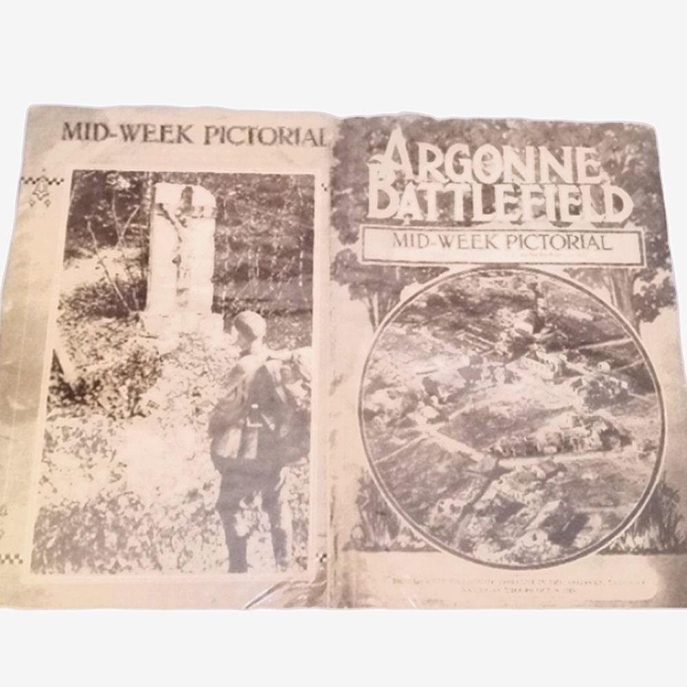 (2) NEW YORK TIMES MID-WEEK PICTORIAL Magazines 1918 & 1919 WWI War Publication